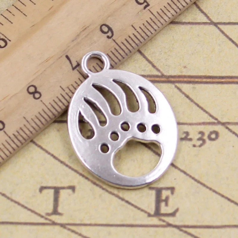 6pcs/lot Charms bear paw claw 30x22mm Tibetan Silver Pendants Antique Jewelry Making DIY Handmade Craft for Bracelet Necklace
6pcs/lot Charms bear paw claw 30x22mm Tibetan Silver Pendants Antique Jewelry Making DIY Handmade Craft for Bracelet Necklace