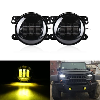 07-17 For Jeep Wrangler JK CJ TJ Grand Cherokee Golden 4Inch Round Cree Chips Led Driving Fog Light Assembly Kit Bumper Lamps
07-17 For Jeep Wrangler JK CJ TJ Grand Cherokee Golden 4Inch Round Cree Chips Led Driving Fog Light Assembly Kit Bumper Lamps