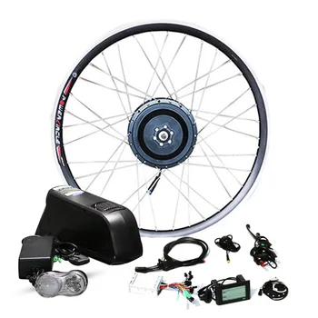 

Front or rear motor wheel 30-40km/h 48v 500w Electric bike conversion kit for 20" 24" 26" 700c LG lithium battery ebike