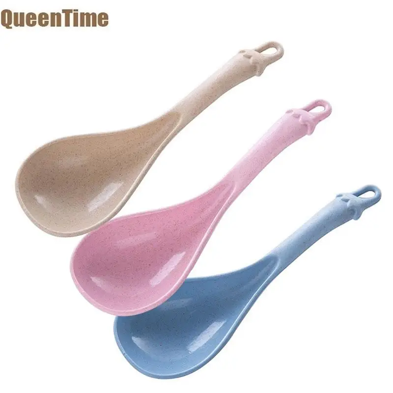 QueenTime Plastic Soup Ladle Wheat Straw Big Spoon Chinese Soup Spoons With Hanging Hole Blue Kitchen Ladle Scoop Cooking Gadget
QueenTime Plastic Soup Ladle Wheat Straw Big Spoon Chinese Soup Spoons With Hanging Hole Blue Kitchen Ladle Scoop Cooking Gadget