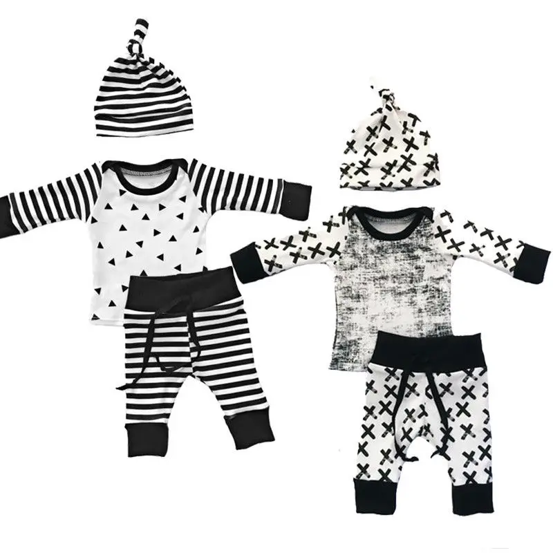3pcs Newborn Toddler Infant Baby Boy&Girl Cotton Soft Clothes T-shirt Tops+Pants+Hat Casual Outfits Set Autumn Clothes 0-24M
3pcs Newborn Toddler Infant Baby Boy&Girl Cotton Soft Clothes T-shirt Tops+Pants+Hat Casual Outfits Set Autumn Clothes 0-24M