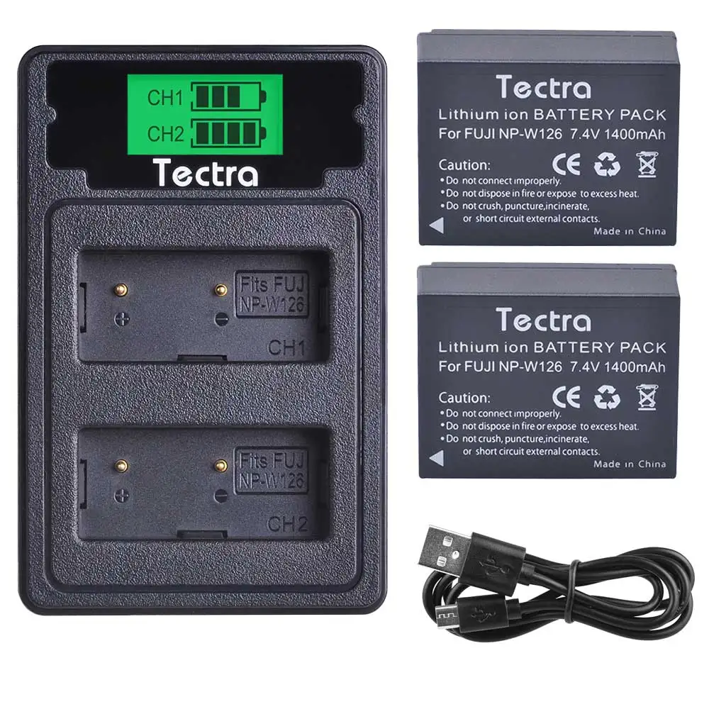 2Pcs 1400mAh NP-W126 NPW126 Battery+LCD Type C Dual Charger for Fujifilm Fuji X-Pro1 XPro1 X-T1 XT1, HS30EXR HS33EXR X PRO1
2Pcs 1400mAh NP-W126 NPW126 Battery+LCD Type C Dual Charger for Fujifilm Fuji X-Pro1 XPro1 X-T1 XT1, HS30EXR HS33EXR X PRO1