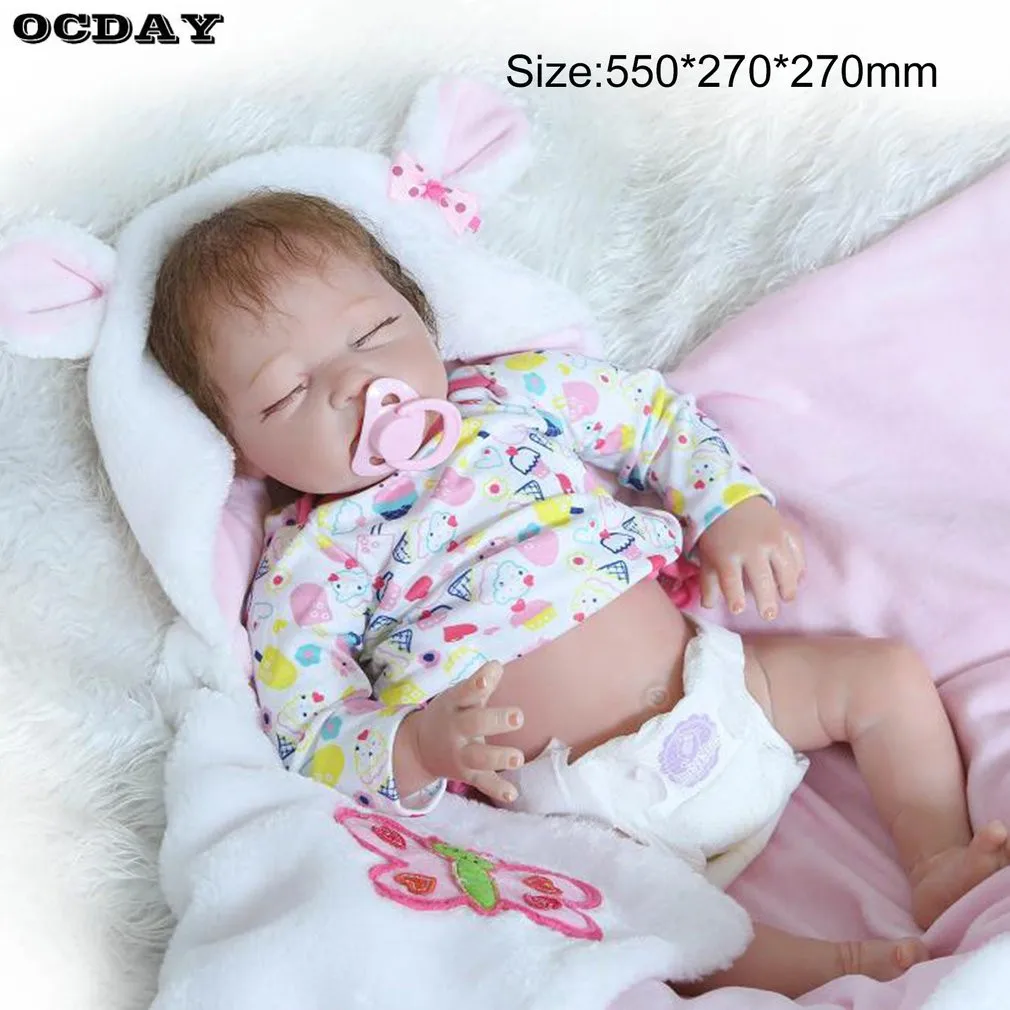 50/55/56cm Baby Full Body Soft Silicone Vinyl Reborn Dolls Handmade Newborn Baby Doll Toys Girls Children Play Toys Gift
50/55/56cm Baby Full Body Soft Silicone Vinyl Reborn Dolls Handmade Newborn Baby Doll Toys Girls Children Play Toys Gift