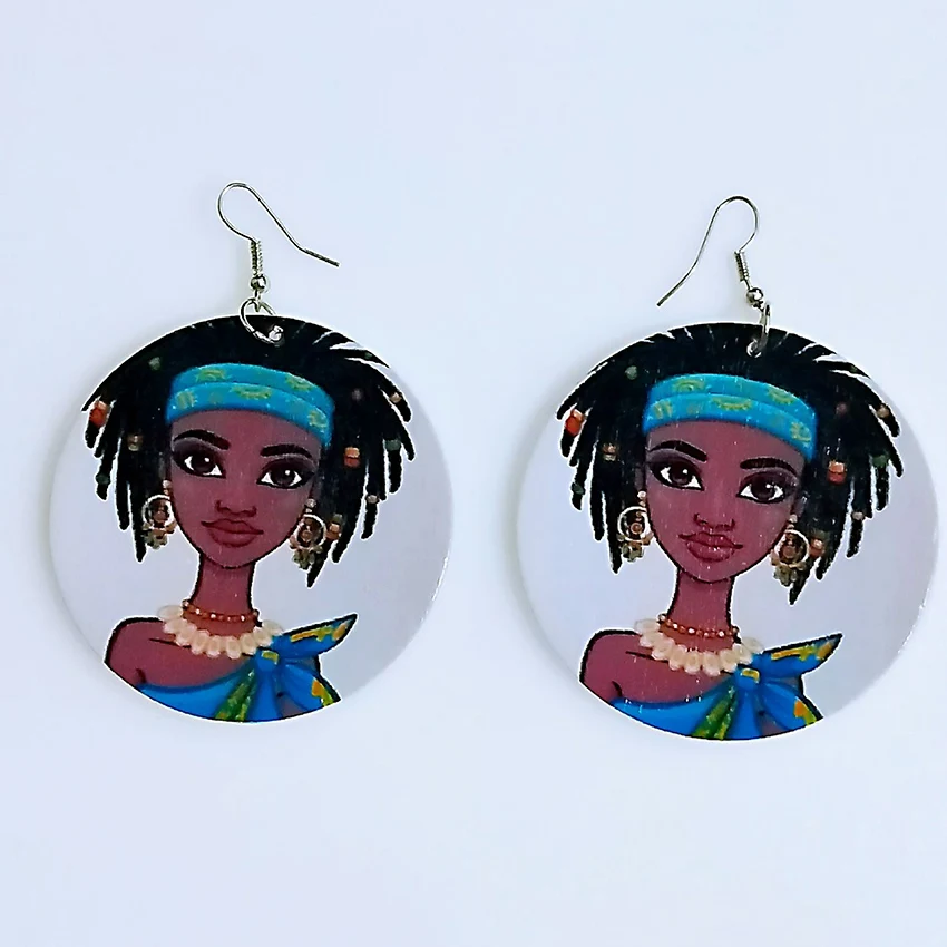 WHOMEWHO 60mm Colorful Painting Natural Wood Africa Elephant Black Queen Earrings Vintage Wooden African DIY Party Club Jewelry
WHOMEWHO 60mm Colorful Painting Natural Wood Africa Elephant Black Queen Earrings Vintage Wooden African DIY Party Club Jewelry