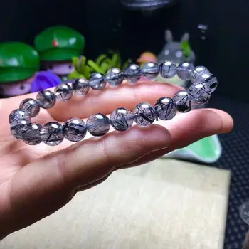 Free Shipping Natural Black Hair Rutilated Quartz Crystal Beads Bracelet AAA 8.5-8mm
Free Shipping Natural Black Hair Rutilated Quartz Crystal Beads Bracelet AAA 8.5-8mm