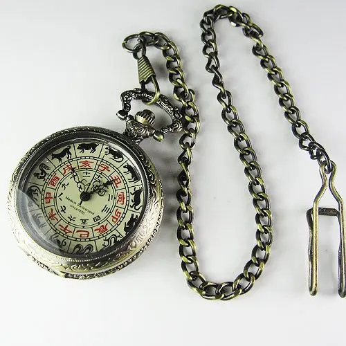 Роскошные Редкие антикварные Механические карманные часы с бронзовым знаком