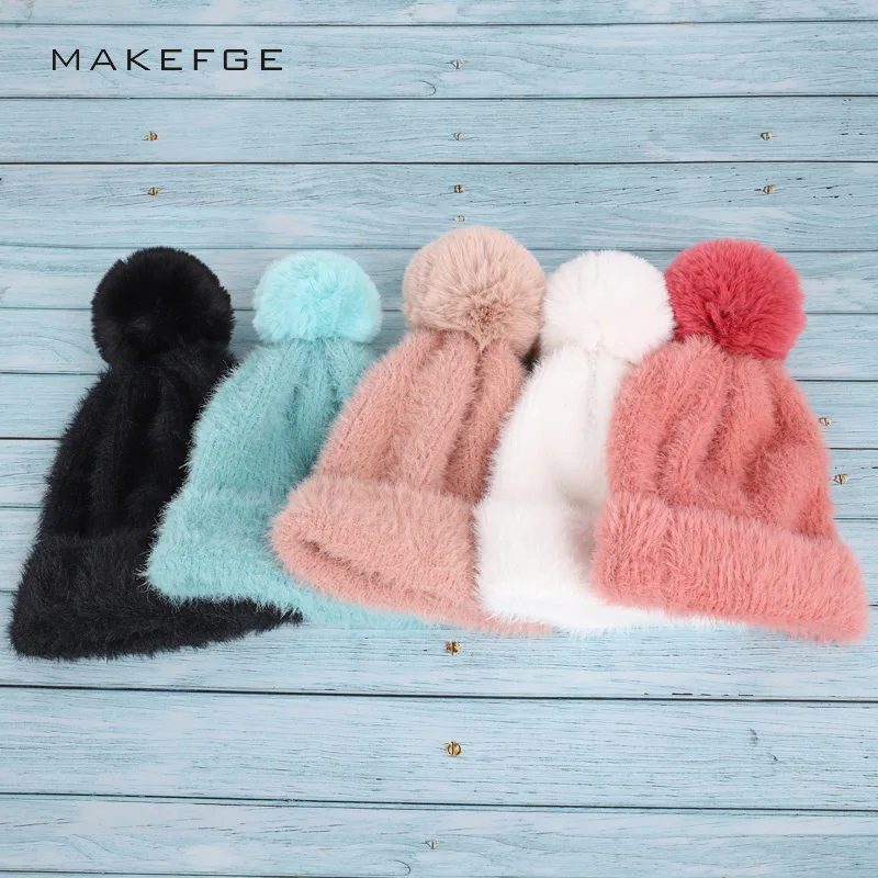 New autumn and winter knitted cotton hats unisex women's rabbit velvet solid warm and comfortable fur one caps beanie ski pompom
New autumn and winter knitted cotton hats unisex women's rabbit velvet solid warm and comfortable fur one caps beanie ski pompom