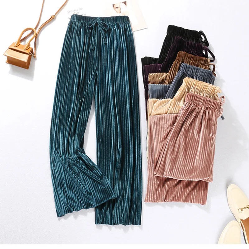 VDOGRIR 2019 Women's Fashion Solid Color Wide Nine Leg Pants Comfortable Drawstring Women Winde Leg Pants Casual Pants Low Waist
VDOGRIR 2019 Women's Fashion Solid Color Wide Nine Leg Pants Comfortable Drawstring Women Winde Leg Pants Casual Pants Low Waist