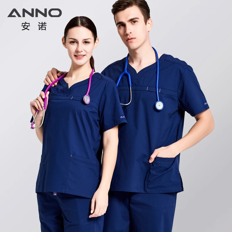 ANNO Medical Clothes for Women Men Blue Surgical Scrubs Set for Classic V-neck Nursing Uniforms with Stretch Fabrics
ANNO Medical Clothes for Women Men Blue Surgical Scrubs Set for Classic V-neck Nursing Uniforms with Stretch Fabrics