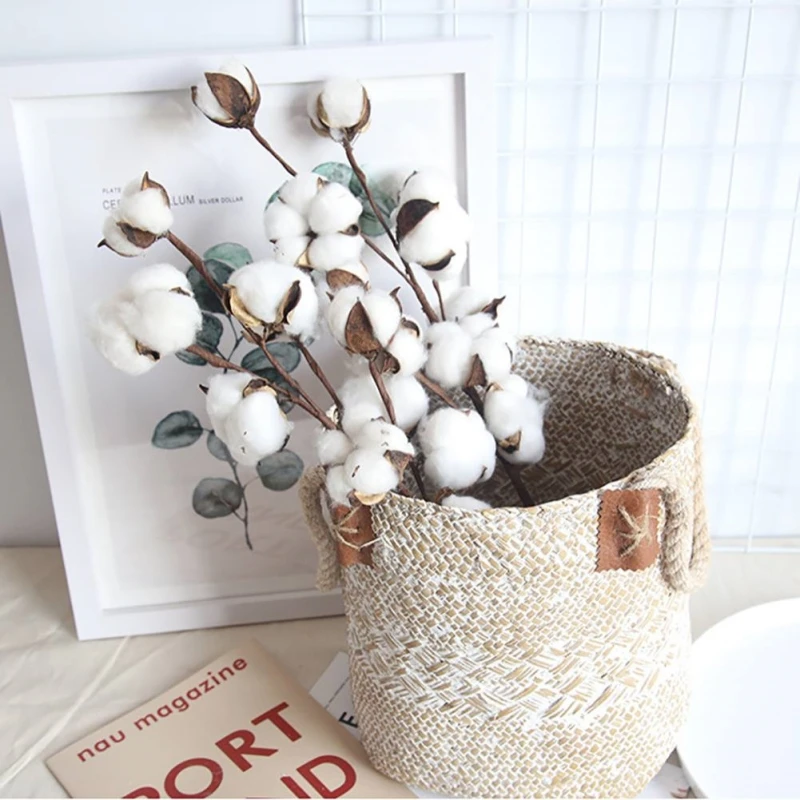 Naturally 10 Head Dried Cotton Flower Artificial Plants Floral Branch For Wedding Party Decoration Fake Flowers Home Decor
Naturally 10 Head Dried Cotton Flower Artificial Plants Floral Branch For Wedding Party Decoration Fake Flowers Home Decor