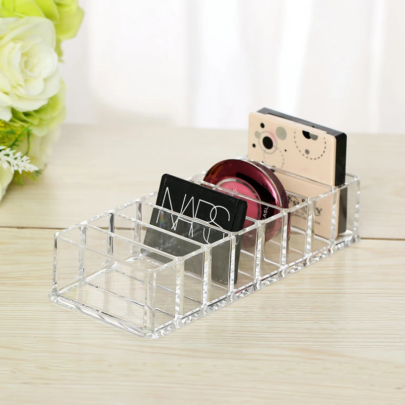 Fashion Clear Acrylic 8 Slots Cosmetic Organizer Powder Storage Box Household Women Makeup Tool Case Cosmetic Storage Container
Fashion Clear Acrylic 8 Slots Cosmetic Organizer Powder Storage Box Household Women Makeup Tool Case Cosmetic Storage Container