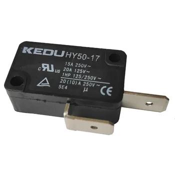 2Pc KEDU HY50-17 125V/250V NO Normally Open 2 Pin Microwave Oven Microswitch Micro Switches
2Pc KEDU HY50-17 125V/250V NO Normally Open 2 Pin Microwave Oven Microswitch Micro Switches