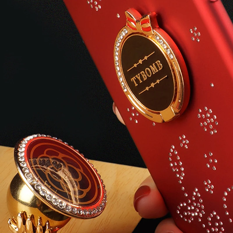 360 Degree Finger Ring Mobile Smart phone Holder Stand Diamond Metal Mobile Phone Stand Holder For iPhone Huawei All Phone (6)