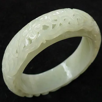 Carve patterns or designs on woodwork xinjiang hetian white stone bangle bracelet
Carve patterns or designs on woodwork xinjiang hetian white stone bangle bracelet
