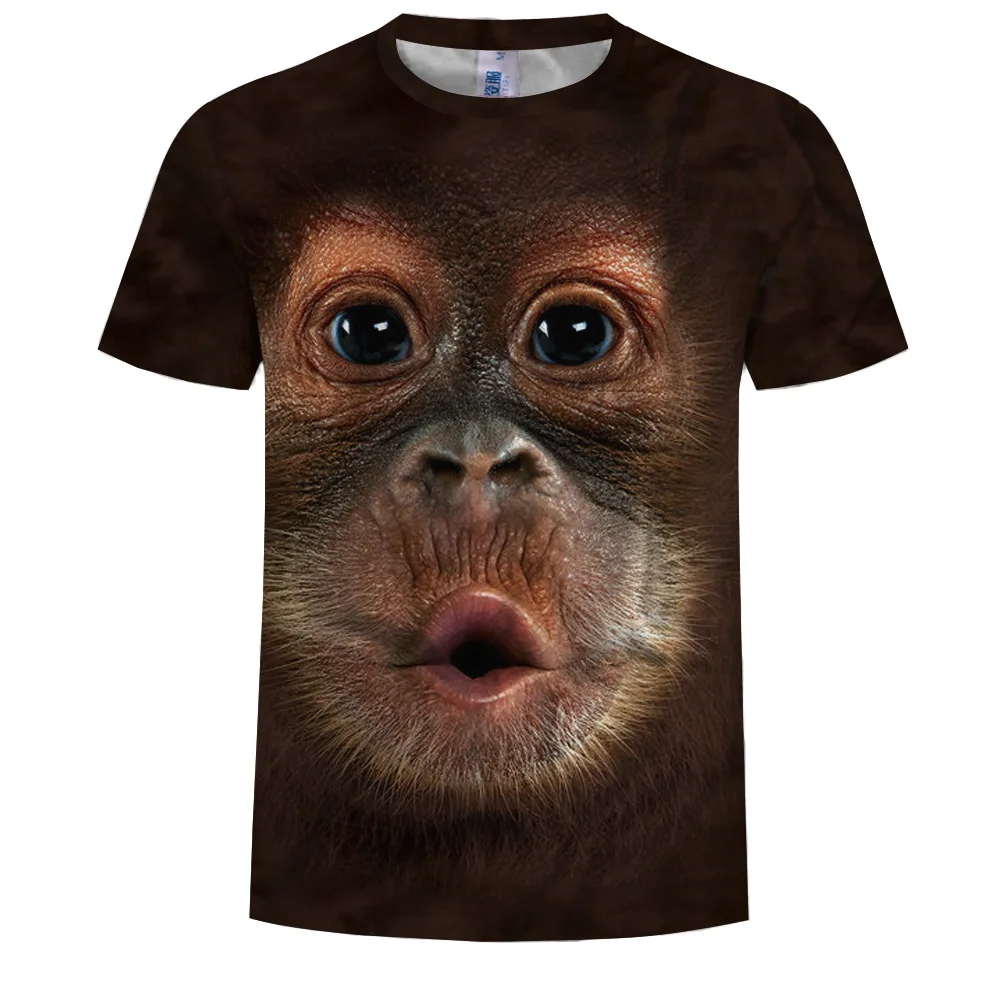 Summer men's shirt T-shirt monkey 3D digital printing T-shirt male fashion young fashion T-shirt manufacturer wholesale
Summer men's shirt T-shirt monkey 3D digital printing T-shirt male fashion young fashion T-shirt manufacturer wholesale