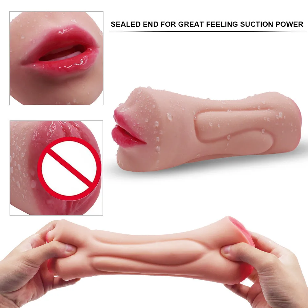 

Mouth Masturbation Cup Male Artificial 3D Realistic Vagina Erotic Sex toys Masturbators Vibrators Intimate Sex product for Men