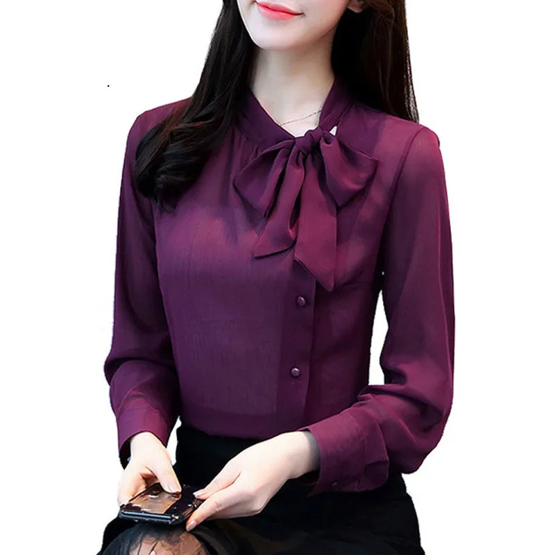 New Women's Shirts Autumn Chiffon Blouse Shirt Work Wear Office Tops Fashion Elegant Bow Long Sleeve
New Women's Shirts Autumn Chiffon Blouse Shirt Work Wear Office Tops Fashion Elegant Bow Long Sleeve