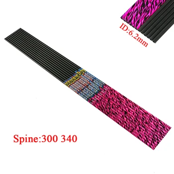 12pcs 30inch Spine 300 340 Archery Pure Carbon Arrows Shafts with Pink and Black Stripe Skin for Bow Hunting
12pcs 30inch Spine 300 340 Archery Pure Carbon Arrows Shafts with Pink and Black Stripe Skin for Bow Hunting