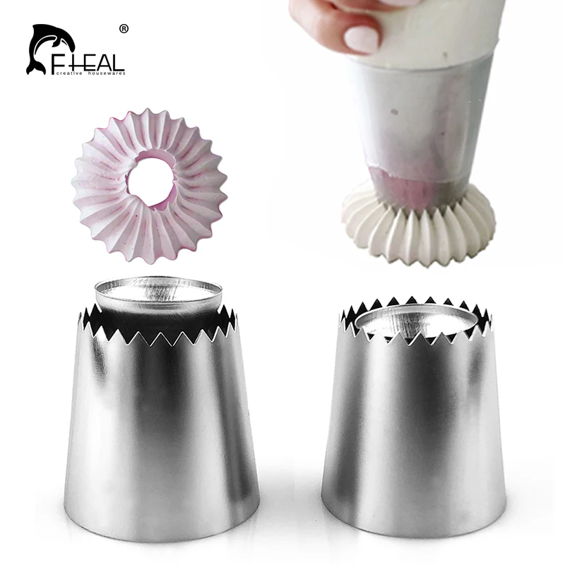 FHEAL Russian Nozzles Ring Cookies Mold Piping Nozzles Stainless Steel Ice Piping Nozzles Bakeware Cake Decorating Pastry Tip
FHEAL Russian Nozzles Ring Cookies Mold Piping Nozzles Stainless Steel Ice Piping Nozzles Bakeware Cake Decorating Pastry Tip