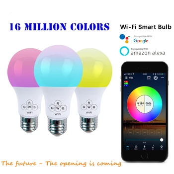 E27 Smart WIFI Bulb RGB RGBW Dimmable LED Bulb Light Bulb Works with Alexa Google Home,16 Million Colours,APP Remote Control
E27 Smart WIFI Bulb RGB RGBW Dimmable LED Bulb Light Bulb Works with Alexa Google Home,16 Million Colours,APP Remote Control