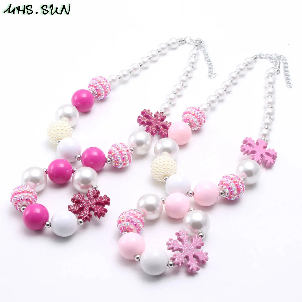 MHS.SUN Baby Girls Chunky Beads Necklace Bracelet Fashion Snowflake Cute Bubblegum Bead Chunky Jewelry Set For Child Kid Toddler
MHS.SUN Baby Girls Chunky Beads Necklace Bracelet Fashion Snowflake Cute Bubblegum Bead Chunky Jewelry Set For Child Kid Toddler