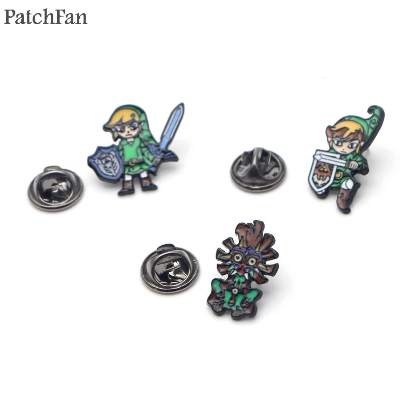 Patchfan Legeng of zelda Zinc Pin for men women para Shirt Coat insignia Clothes backpack Accessories medal Badge Brooches A1566
Patchfan Legeng of zelda Zinc Pin for men women para Shirt Coat insignia Clothes backpack Accessories medal Badge Brooches A1566