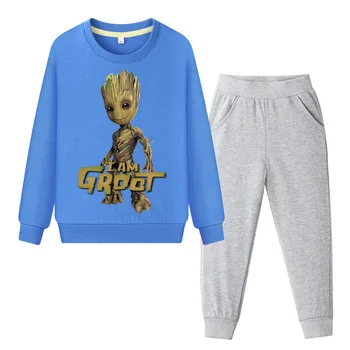 Kids Autumn Outdoor Sports Tracksuits Boys Girls Spring Cotton Clothing Sets Children Cartoon Baby Groot Clothes Set Suits ZC070
Kids Autumn Outdoor Sports Tracksuits Boys Girls Spring Cotton Clothing Sets Children Cartoon Baby Groot Clothes Set Suits ZC070
