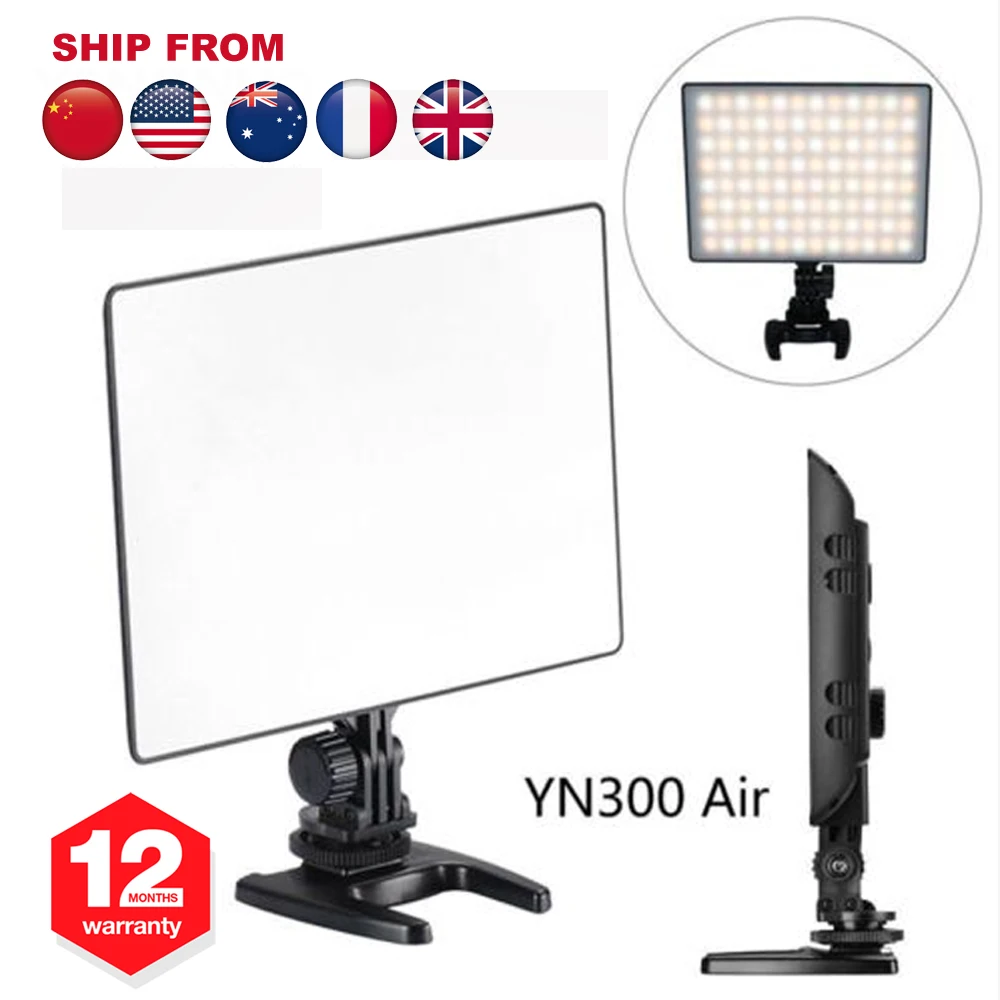 YONGNUO YN 300 YN300 YN-300 Air LED Camera Video Light 3200K-5500K for Canon Nikon Pentax Olympas Samsung DSLR & Camcorder
YONGNUO YN 300 YN300 YN-300 Air LED Camera Video Light 3200K-5500K for Canon Nikon Pentax Olympas Samsung DSLR & Camcorder