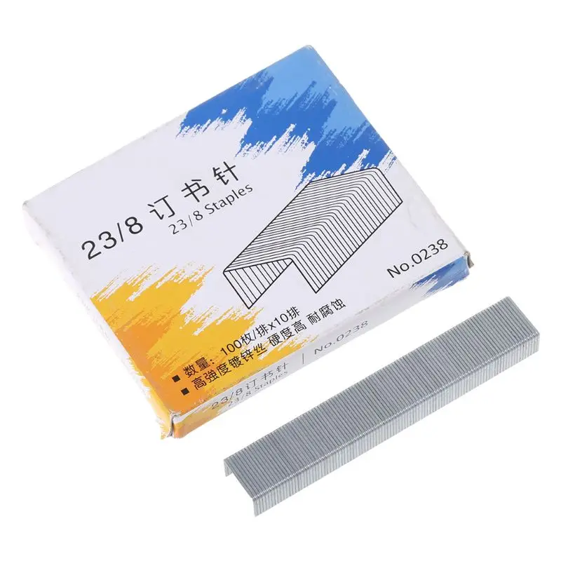 1000Pcs/Box Metal Staples Heavy Duty 23/8 Metal Staples For Stapler Office School Supplies Stationery