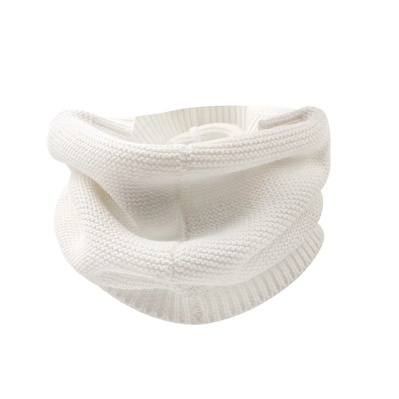 Cotton Soft Baby Scarf Casual Knitted Kids Safe Collar Scarf Solid Warm Baby Girls Scarf Autumn Winter 1-5Y Baby Boys Clothing (17)
