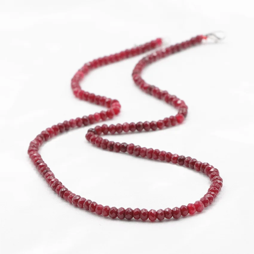 Punk Style Chain Necklace for Women Red Natural Stone Rubys Jades Beads Choker Collares Necklaces 2x4mm Abacus Jewelry 18" A812
Punk Style Chain Necklace for Women Red Natural Stone Rubys Jades Beads Choker Collares Necklaces 2x4mm Abacus Jewelry 18" A812