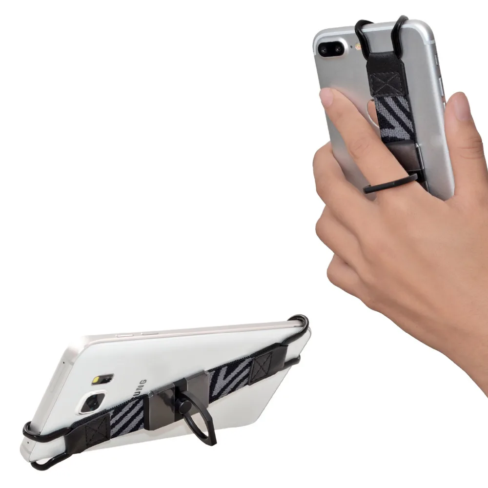 TFY Security Hand Strap with 360 Degree Rotation Metal Ring Finger-Grip Holder & Stand for iPhone 7 / 7 Plus Samsung Galaxy S4
TFY Security Hand Strap with 360 Degree Rotation Metal Ring Finger-Grip Holder & Stand for iPhone 7 / 7 Plus Samsung Galaxy S4