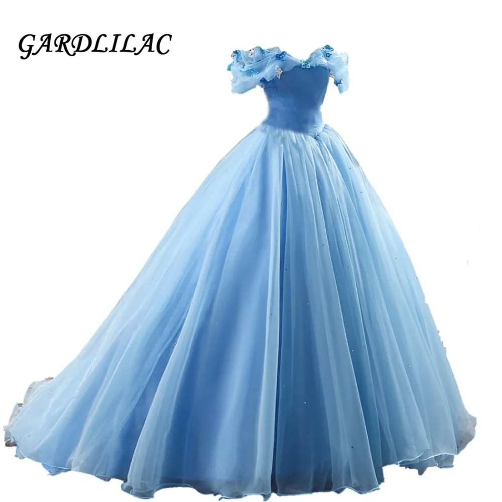 2017 Off-Shoulder Blue Quinceanera Dresses Organza Ball Gown Long Prom dress Vestidos de 15 Anos
2017 Off-Shoulder Blue Quinceanera Dresses Organza Ball Gown Long Prom dress Vestidos de 15 Anos