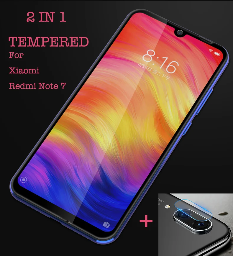 2 in 1 Glass Protective For Xiaomi Redmi Note 7 Camera Screen Protector Safety Film Lens Tempered Glass For Redmi Red mi Note 7
2 in 1 Glass Protective For Xiaomi Redmi Note 7 Camera Screen Protector Safety Film Lens Tempered Glass For Redmi Red mi Note 7