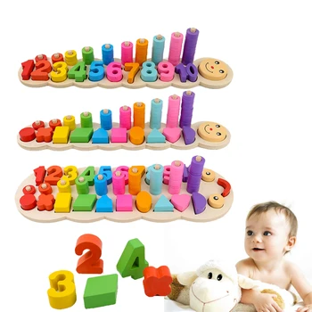 Montessori Math Toys Wooden Puzzle 3D Count Numbers Matching Geometric Shape Match Early Education Teaching Toys brinquedo
Montessori Math Toys Wooden Puzzle 3D Count Numbers Matching Geometric Shape Match Early Education Teaching Toys brinquedo