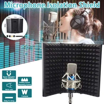 Foldable Microphone Acoustic Isolation Shield Acoustic Foams Panel Studio for Recording Live Broadcast Microphone Accessories
Foldable Microphone Acoustic Isolation Shield Acoustic Foams Panel Studio for Recording Live Broadcast Microphone Accessories