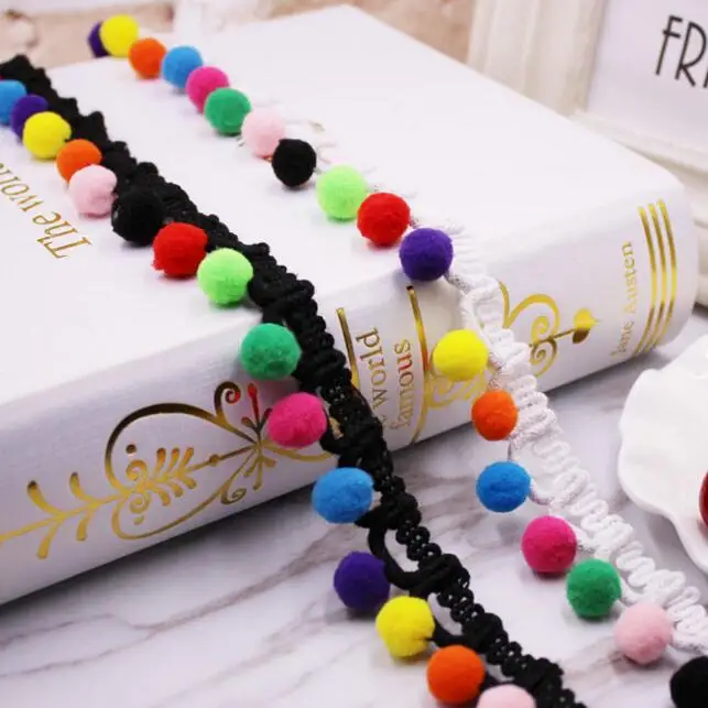 25yards Pompom Lace Trim Mini Pearl Pom Pom Trim Ball Ribbon DIY Handmade Sewing Hair Garment Curtain Accessories Fringe Fabric
25yards Pompom Lace Trim Mini Pearl Pom Pom Trim Ball Ribbon DIY Handmade Sewing Hair Garment Curtain Accessories Fringe Fabric