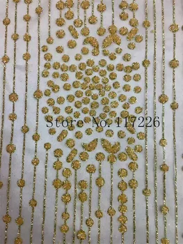 Newest African Lace Fabric high quality Gold JRB-21445 print glued glitter Beadspowder mesh tulle lace for party / evening dress
Newest African Lace Fabric high quality Gold JRB-21445 print glued glitter Beadspowder mesh tulle lace for party / evening dress