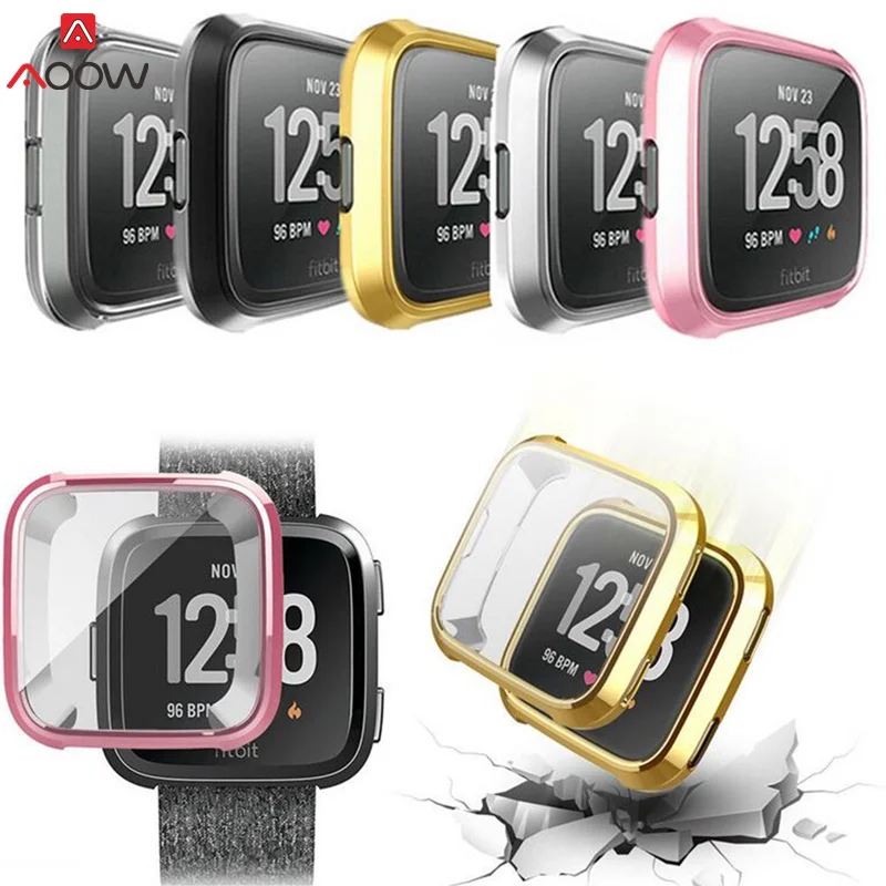 Case Cover For Fitbit Versa Full Protection Silicone Cases wearable devices Smartwatch Protector Ultra-thin Soft Plating TPU
Case Cover For Fitbit Versa Full Protection Silicone Cases wearable devices Smartwatch Protector Ultra-thin Soft Plating TPU