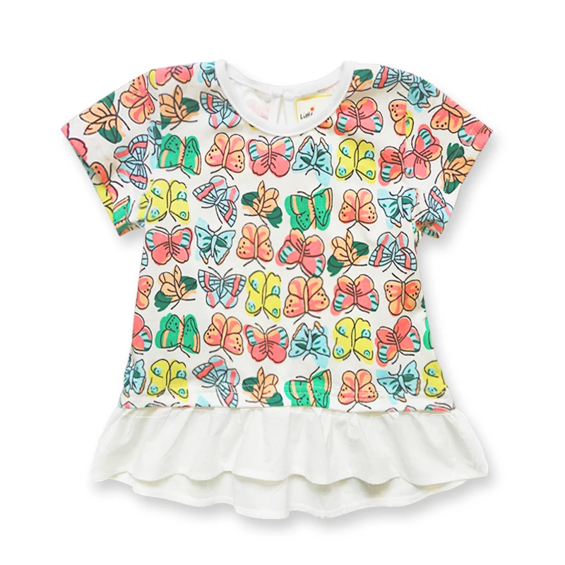 Fashion Girl T-shirt Colourful Butterfly Baby Girls T-Shirt Summer hort Sleeve Kids Top Tees Children's Clothing Child Wear 1-6Y
Fashion Girl T-shirt Colourful Butterfly Baby Girls T-Shirt Summer hort Sleeve Kids Top Tees Children's Clothing Child Wear 1-6Y