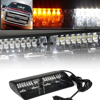 White Yellow 16 LED Strobe Light High Intensity LED Emergency Hazard Warning For SUV Truck Interior Windshield With Suction Cups
White Yellow 16 LED Strobe Light High Intensity LED Emergency Hazard Warning For SUV Truck Interior Windshield With Suction Cups