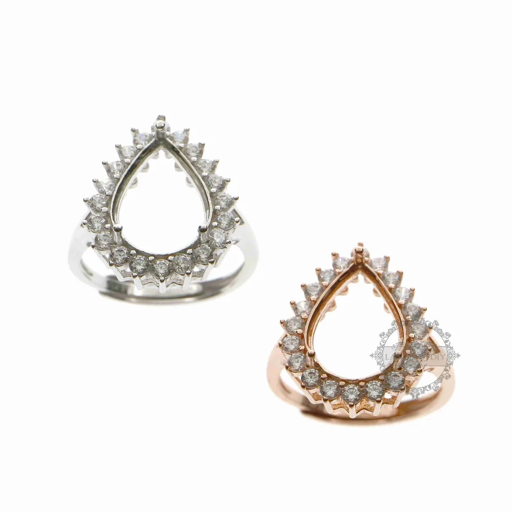 rose gold silver tear drop Gems CZ stone prong setting 925 sterling silver bezel tray DIY adjustable ring settings 1294107
rose gold silver tear drop Gems CZ stone prong setting 925 sterling silver bezel tray DIY adjustable ring settings 1294107