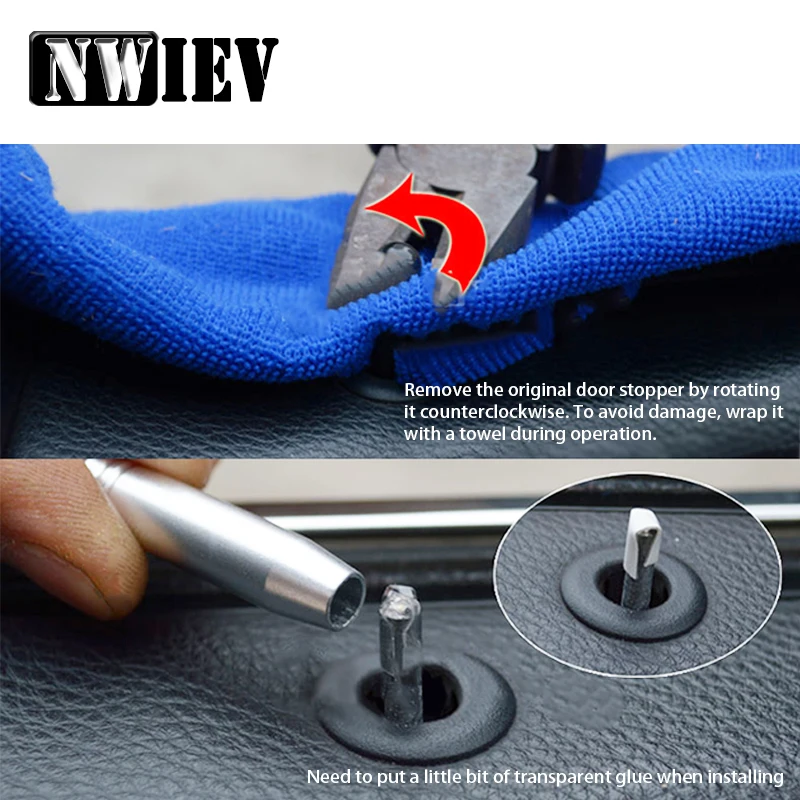 NWIEV Car Styling Interior Stickers For BMW 5 Series For BMW E60 E61 M Sports Door Lock Pin Knob Panel Frame Covers Accessories
NWIEV Car Styling Interior Stickers For BMW 5 Series For BMW E60 E61 M Sports Door Lock Pin Knob Panel Frame Covers Accessories