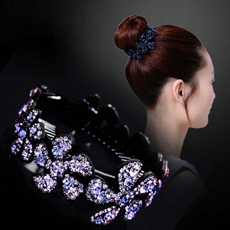 Rhinestone Flower Hairpin Ms. Hair Clips Openwork Elegant Flowers Elegant Crystal Flower Taro Head Hair Twist
Rhinestone Flower Hairpin Ms. Hair Clips Openwork Elegant Flowers Elegant Crystal Flower Taro Head Hair Twist