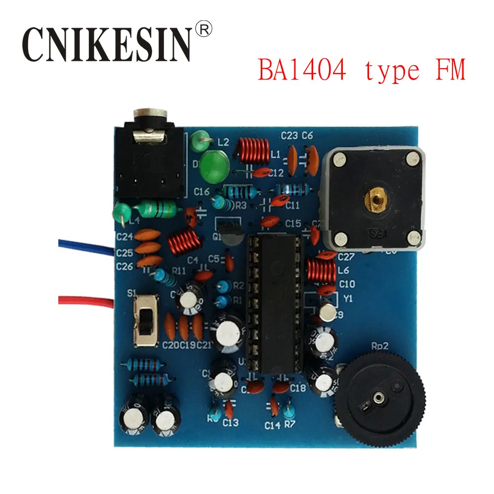 CNIKESIN Diy kit BP BA1404 type FM transmitter Board Kit / FM stereo transmitter Board Kit DIY 
CNIKESIN Diy kit BP BA1404 type FM transmitter Board Kit / FM stereo transmitter Board Kit DIY