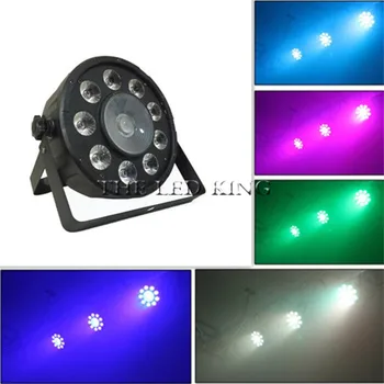 

New Professional Dj Dmx Soundlight DMX-512 9X12W RGBW 4IN1 +30W LED Stage PAR Light Lighting Strobe 7 Channel Party Disco Show