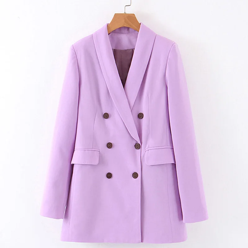 RR Double Breasted Blazers Women Fashion Jackets Women Elegant Solid Pockets Suits Female Ladies GS
RR Double Breasted Blazers Women Fashion Jackets Women Elegant Solid Pockets Suits Female Ladies GS
