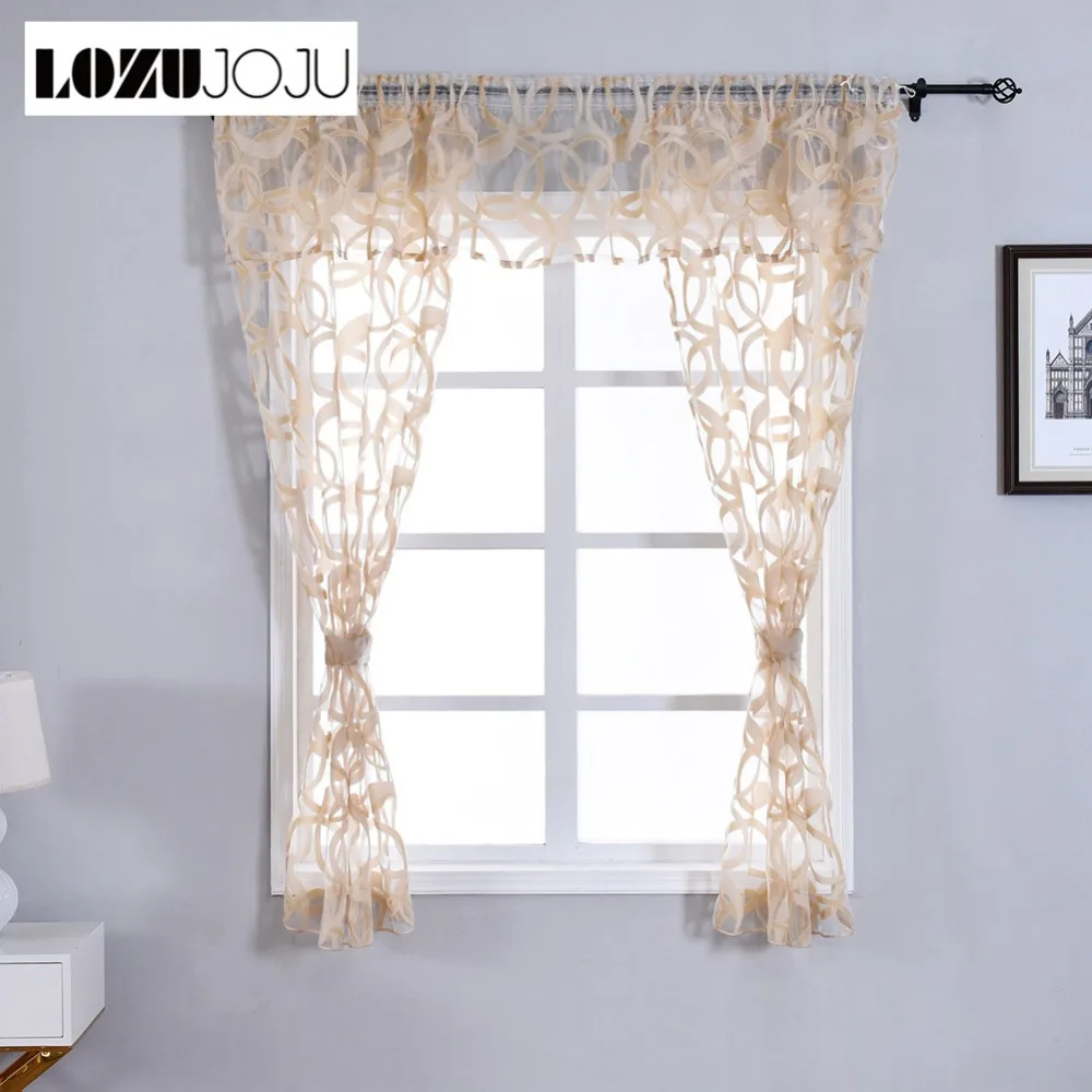 LOZUJOJU Set Tulle Curtains for Kitchen Windows Cream Color Drops with Valance Short Curtains Bounds Leaves Geometric Jacquard
LOZUJOJU Set Tulle Curtains for Kitchen Windows Cream Color Drops with Valance Short Curtains Bounds Leaves Geometric Jacquard