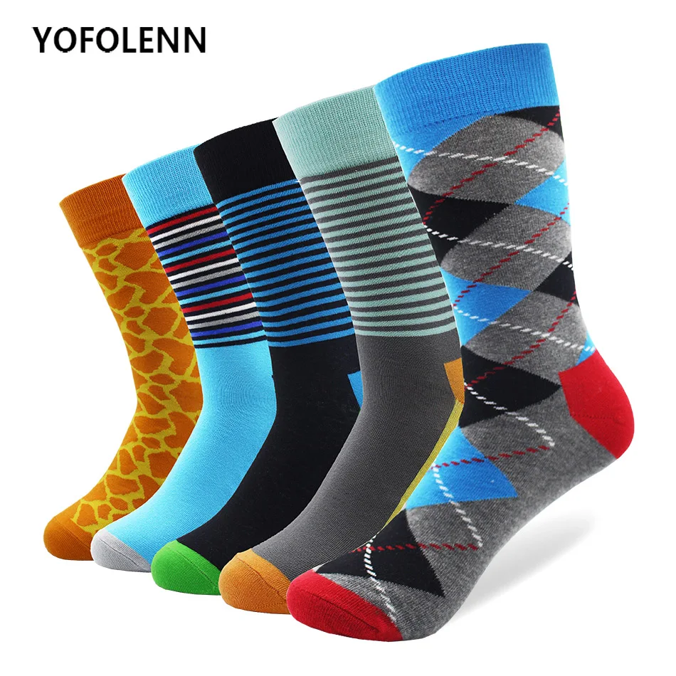 5 Pairs/lot Breathable Colorful Combed Cotton Socks Slim Strip & Leopard Pattern Long Crew Happy Funny Socks for Man
5 Pairs/lot Breathable Colorful Combed Cotton Socks Slim Strip & Leopard Pattern Long Crew Happy Funny Socks for Man