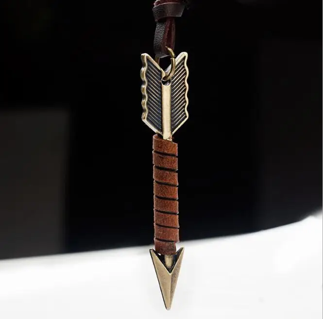 1 Pcs Vintage Coffee Arrow Necklaces & Pendants Long Leather Chain For Women Men Male Punk Handmade Jewelry Gift
1 Pcs Vintage Coffee Arrow Necklaces & Pendants Long Leather Chain For Women Men Male Punk Handmade Jewelry Gift